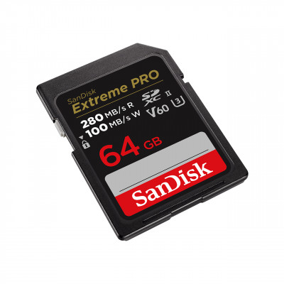 Sandisk Extreme PRO 64GB V60 UHS-II 280&#47;100MBs