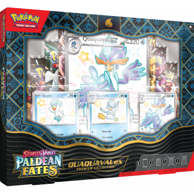 Pokémon TCG - Scarlet & Violet - Paldean Fates Premium Collection (Meowscarada ex / Skeledirge ex / Quaquaval ex - 1x Random Box)
