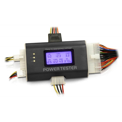 ATX SUPPLY TESTER WITH LED +  AUDIO ALARM