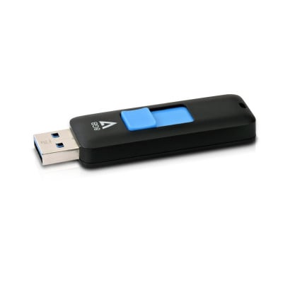 V7 VF38GAR-3E USB flash drive 8 GB USB Type-A 3.2 Gen 1 (3.1 Gen 1) Zwart, Blauw
