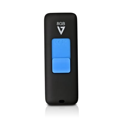 V7 VF38GAR-3E USB flash drive 8 GB USB Type-A 3.2 Gen 1 (3.1 Gen 1) Zwart, Blauw