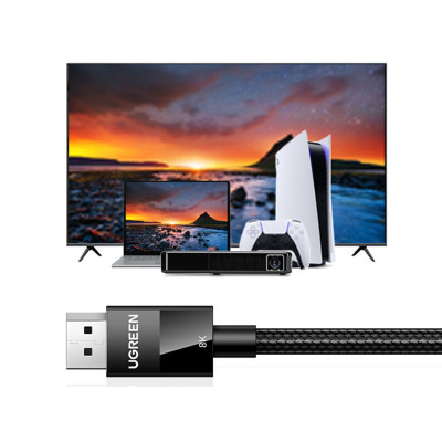 Ugreen 80390 DisplayPort kabel Zwart