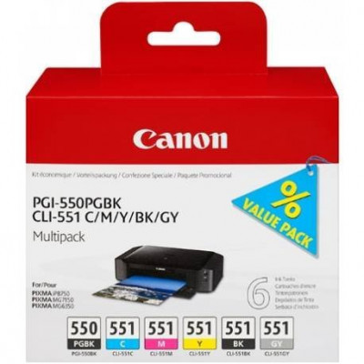 Canon Ink&#47;PGI-550+CLI-551 CMYKPkG