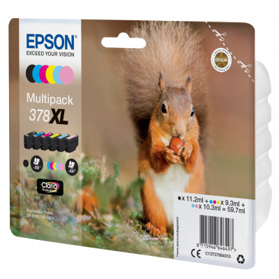 Epson Ink&#47;378XL Squirrel CLcMLmYK