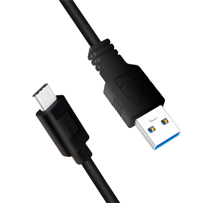 USB 3.2 CABLE USB-A MALE TO USB-C MALE 1,5M - BLACK