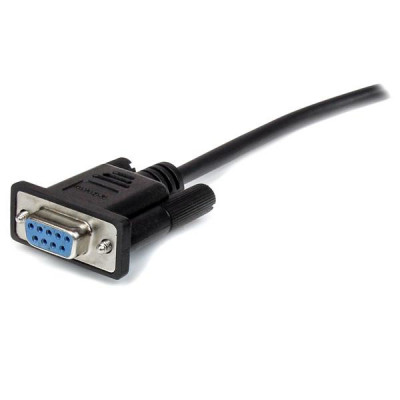 StarTech 0.5m Straight Through Serial Cable MF BK