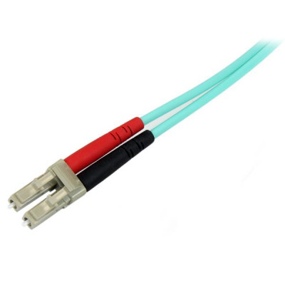 StarTech 3m 10 Gb Aqua Fiber Patch Cable LC&#47;LC
