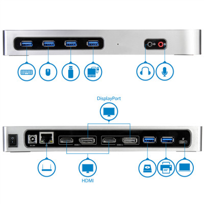 StarTech USB-C&#47;USB 3.0 Docking Station Dual 4K