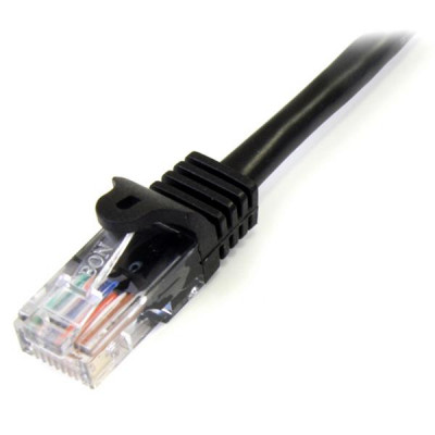 StarTech 1m Black Snagless UTP Cat5e Patch Cable