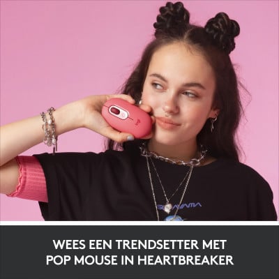 Logitech POP MOUSE Heartbreaker Rose With Emoji