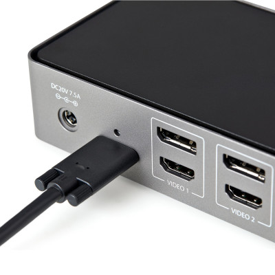 StarTech Hybrid USB-C USB-A Dock - Triple 4K 60Hz