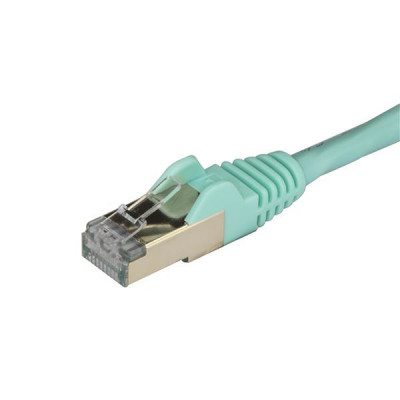 StarTech 1m Aqua Cat6a Ethernet Cable - STP