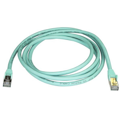 StarTech 2m Aqua Cat6a Ethernet Cable - STP