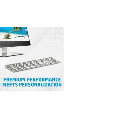 HP 970 Programmable Wireless keyboard Bluetooth Silver