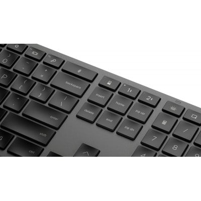 HP 975 Dual-Mode Wireless Keyboard clavier RF sans fil + Bluetooth QWERTY Anglais Noir