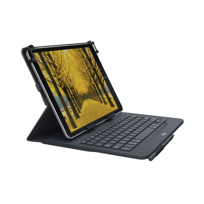 Logitech Universal Folio with integrated keyboard for 9-10 inch tablets Noir Bluetooth QWERTY Anglais britannique