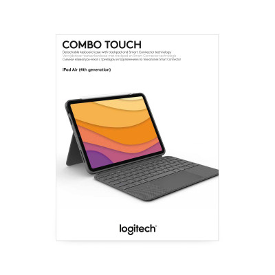 Logitech Combo Touch Grijs Smart Connector QWERTY Brits Engels
