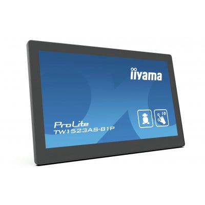 iiyama ProLite TW1523AS-B1P écran plat de PC 39,6 cm (15.6") 1920 x 1080 pixels Full HD LED Écran tactile Multi-utilisateur Noir