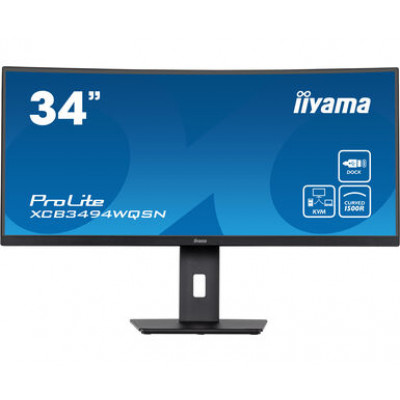 iiyama ProLite XCB3494WQSN-B5 LED display 86,4 cm (34'') 3440 x 1440 pixels UltraWide Quad HD Noir