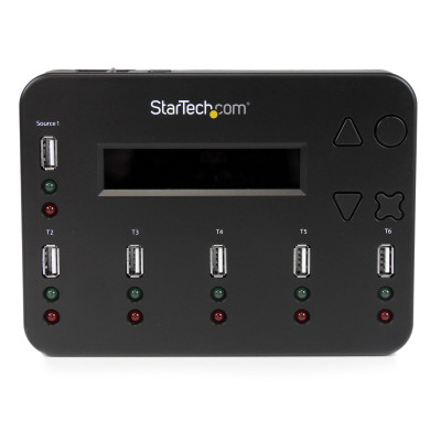 StarTech.com USBDUP15 duplicateur de supports et de données Copieur de lecteur flash usb 5 copies Noir