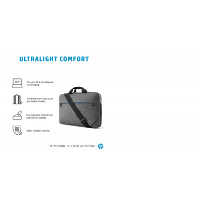 HP Prelude 17.3-inch Laptop Bag notebook case 43.9 cm (17.3") Toploader bag Black