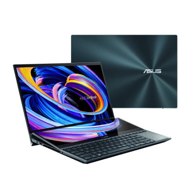 ASUS ZenBook Pro Duo 15 OLED UX582ZM-KY038WS i7-12700H Notebook 39.6 cm (15.6") Touchscreen Full HD Intel® Core™ i7 16 GB LPDDR5-SDRAM 1000 GB SSD NVIDIA GeForce RTX 3060 Wi-Fi 6 (802.11ax) Windows 11 Home Blue