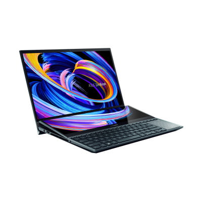 ASUS ZenBook Pro Duo 15 OLED UX582ZM-KY038WS i7-12700H Notebook 39.6 cm (15.6") Touchscreen Full HD Intel® Core™ i7 16 GB LPDDR5-SDRAM 1000 GB SSD NVIDIA GeForce RTX 3060 Wi-Fi 6 (802.11ax) Windows 11 Home Blue