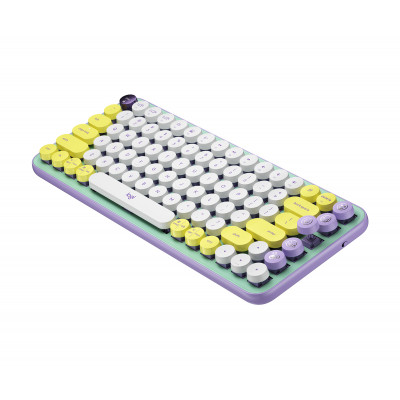 Logitech POP Keys Wireless Mechanical With Emoji Keys keyboard Bluetooth AZERTY French Mint colour