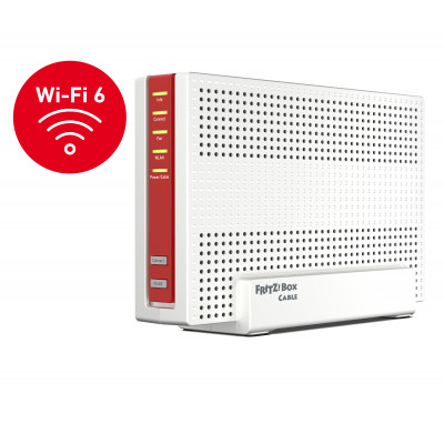 2de keus - Nieuwstaat: FRITZ!Box 6690 CABLE RETAIL INTERNATIONAL draadloze router 10 Gigabit Ethernet Dual-band (2.4 GHz / 5 GHz) Wit