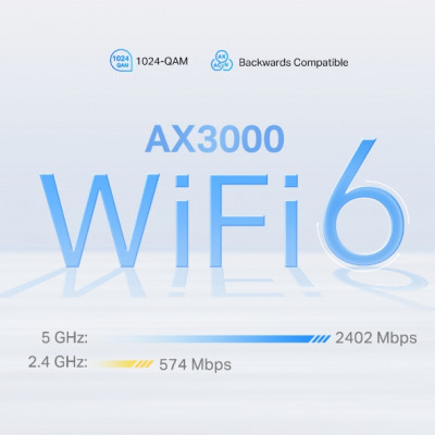 TP-Link Deco X50-5G Bi-bande (2,4 GHz / 5 GHz) Wi-Fi 6 (802.11ax) Blanc 3 Interne