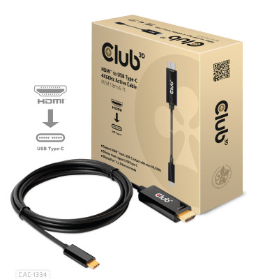 CLUB3D CAC-1334 video kabel adapter 1,8 m HDMI Type A (Standaard)