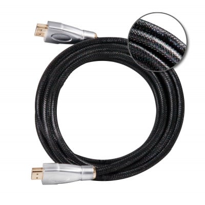 CLUB3D HDMI™ 2.0 High Speed Cable 3Meter UHD 4K/60Hz HDMI cable 3 m HDMI Type A (Standard) Black, Silver