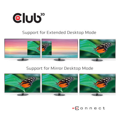 CLUB3D CSV-1564W100 station d'accueil USB 3.2 Gen 1 (3.1 Gen 1) Type-C Noir