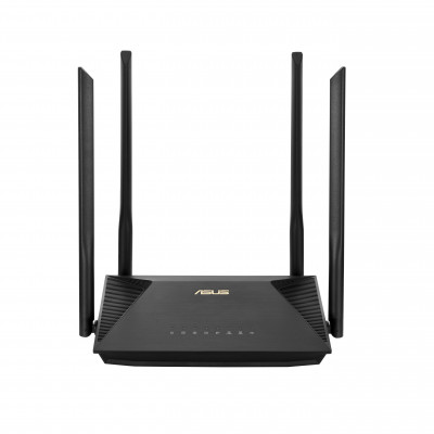 ASUS RT-AX53U wireless router Gigabit Ethernet Dual-band (2.4 GHz / 5 GHz) 4G Black