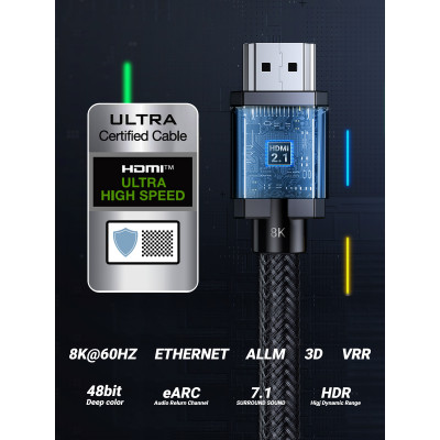Ugreen 70320 câble HDMI 1,5 m HDMI Type A (Standard) Noir