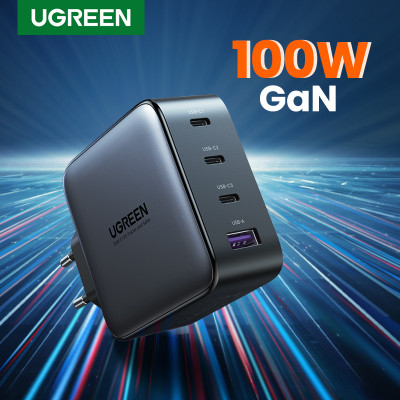 Ugreen 40747 mobile device charger Black Indoor