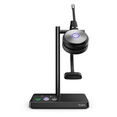 Yealink WH62 Mono UC Personal audio conferencing system Head-band Office/Call center Micro-USB Charging stand Black