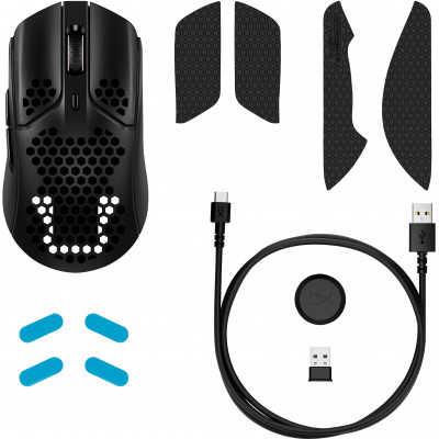 HyperX Pulsefire Haste - Wireless Gaming Mouse (Black) muis Rechtshandig RF Wireless + USB Type-A Optisch 16000 DPI