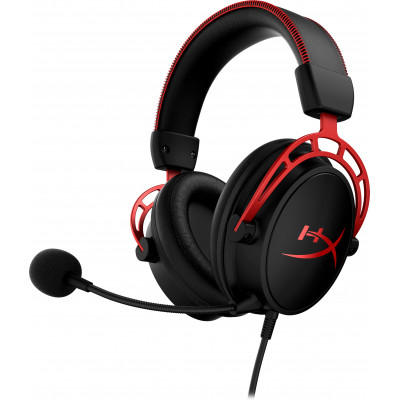 HyperX Cloud Alpha - Gaming Headset (Black-Red) Avec fil Arceau Jouer Noir, Rouge
