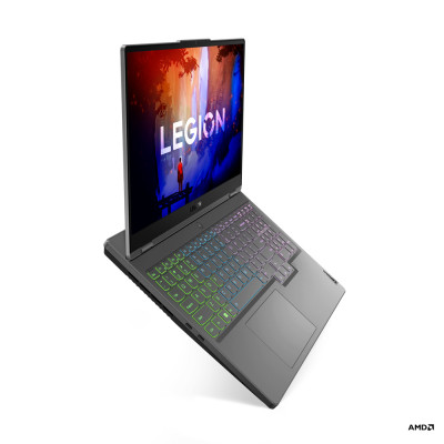 Lenovo Legion 5 6800H Ordinateur portable 39,6 cm (15.6") Full HD AMD Ryzen™ 7 16 Go DDR5-SDRAM 1000 Go SSD NVIDIA GeForce RTX 3070 Wi-Fi 6E (802.11ax) Windows 11 Home Gris, Noir