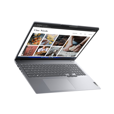Lenovo ThinkBook 16 G4+ i5-1235U Notebook 40.6 cm (16") WUXGA Intel® Core™ i5 8 GB LPDDR5-SDRAM 256 GB SSD Wi-Fi 6 (802.11ax) Windows 11 Pro Grey