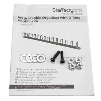 StarTech.com CMVER20UD rack accessory Cable management panel
