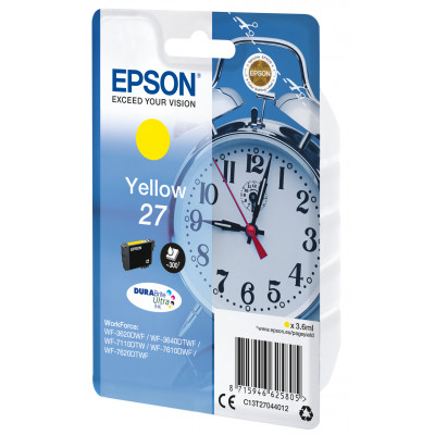 Epson Alarm clock C13T27044012 cartouche d'encre 1 pièce(s) Original Rendement standard Jaune