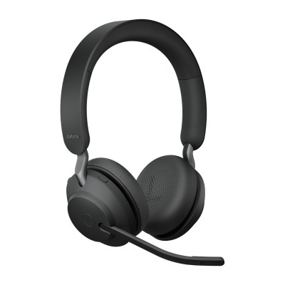 Jabra Evolve2 65, UC Stereo Headset Wireless Head-band Office/Call center USB Type-C Bluetooth