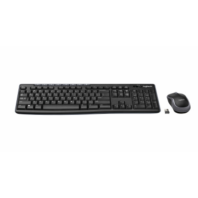 Logitech Wireless Combo MK270 keyboard Mouse included USB AZERTY French Black