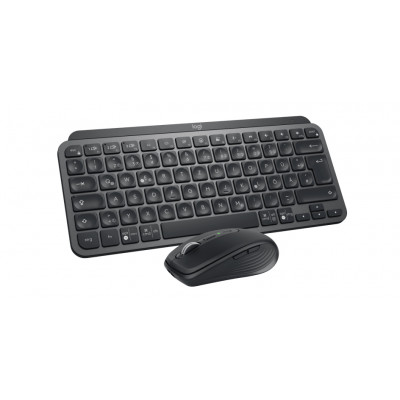 Logitech 920-011054 keyboard Mouse included RF Wireless + Bluetooth QWERTZ German Graphite