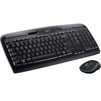 Logitech Wireless Combo MK330 clavier Souris incluse USB QWERTY Anglais Noir