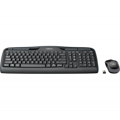 Logitech Wireless Combo MK330 keyboard Mouse included USB QWERTY English Black