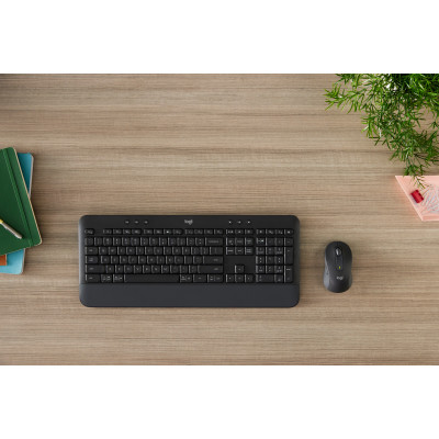 Logitech Signature MK650 Combo For Business keyboard Mouse included Bluetooth QWERTZ German Graphite