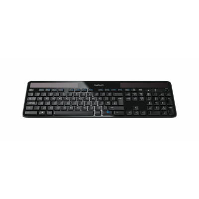 Logitech Wireless Solar Keyboard K750 clavier RF sans fil QWERTY Anglais Noir